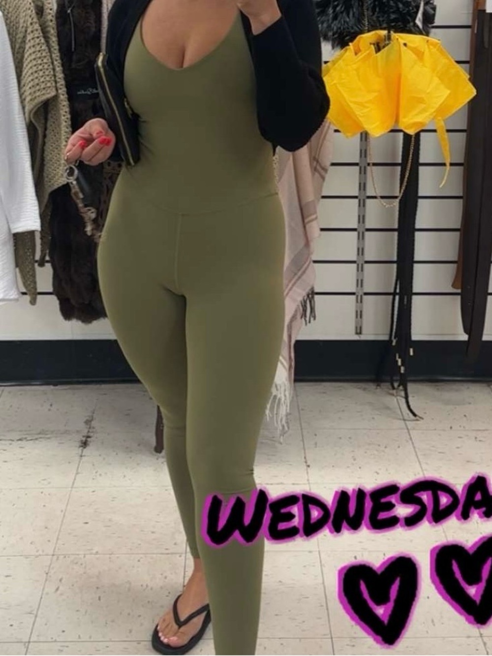 lululemon athletica Olive Green Sleeveless Fitted Jumpsuit